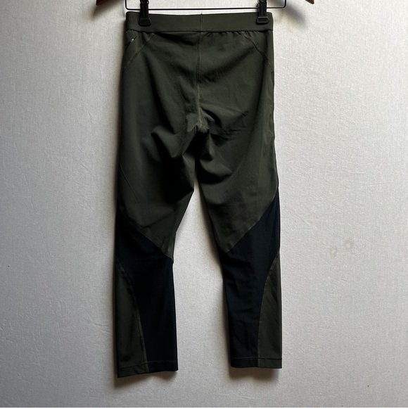 Nike Pro Olive and Black Athletic Mesh Legging Pants Sz S - Picture 3 of 13